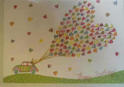 Opakowanie Karnet B6 + koperta MO4930X1-1 Samochód z balonami