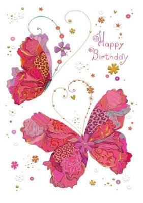 Opakowanie Karnet B6 + koperta MO6256X1 Czerwone motyle