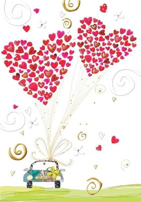 Opakowanie Karnet B6 + koperta MO6705 Ślub Auto