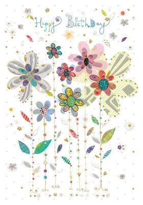 Opakowanie Karnet B6 + koperta MO7341X1 Kolorowe kwiatki