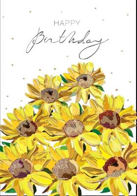 Opakowanie Karnet B6 + koperta MO8253X1 Urodziny Słoneczniki