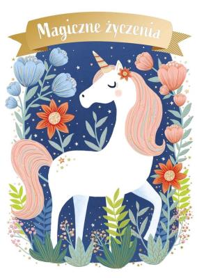 Opakowanie Karnet B6 Magiczne życzenia Koń