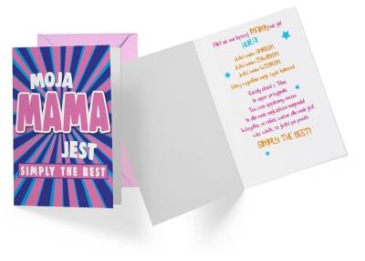 Opakowanie Karnet B6 Mama