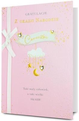 Opakowanie Karnet B6 Narodziny córeczki