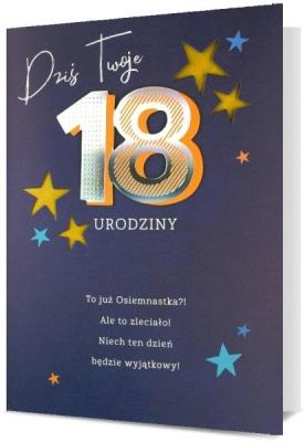 Opakowanie Karnet B6 Osiemnastka