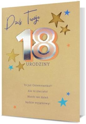 Opakowanie Karnet B6 Osiemnastka