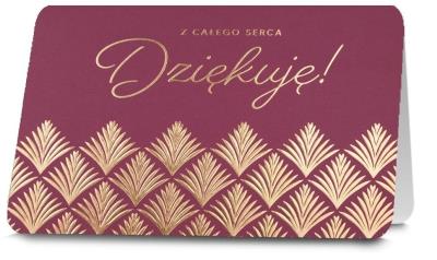 Opakowanie Karnet B6 Podziękowania