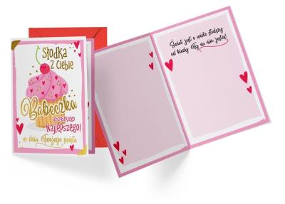 Opakowanie Karnet B6 PR-400 Słodka babeczka