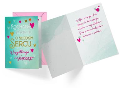 Opakowanie Karnet B6 PR-401 Kochanej kobiecie