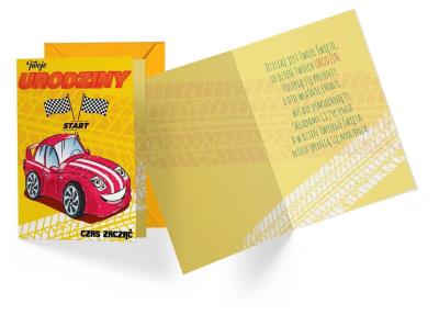 Opakowanie Karnet B6 PR-413 Urodziny dziecięce (auto)