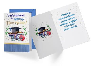 Opakowanie Karnet B6 PR-423 Podziękowania dla Nauczyciela