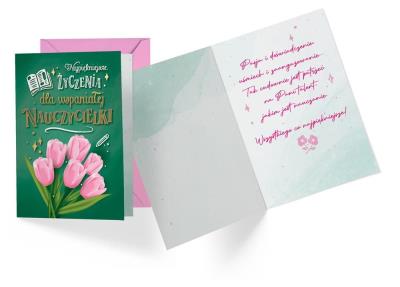 Opakowanie Karnet B6 PR-426 Dla wspaniałej Nauczycielki