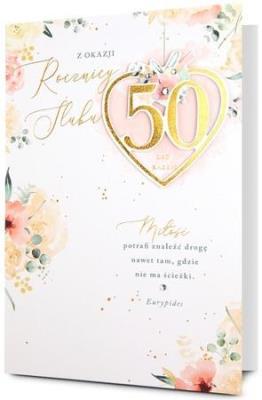 Opakowanie Karnet B6 Rocznica ślubu 50
