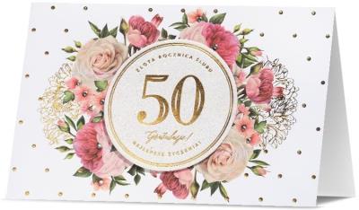 Opakowanie Karnet B6 Rocznica ślubu 50 HM200