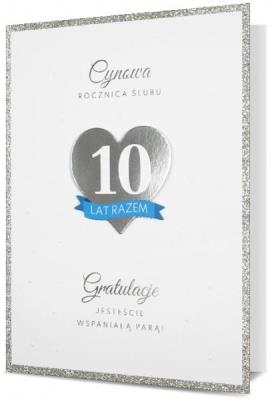 Opakowanie Karnet B6 Rocznica ślubu Cynowa HM200-2525
