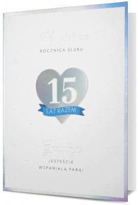 Opakowanie Karnet B6 Rocznica ślubu Kryształowa HM200-2526
