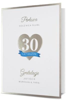 Opakowanie Karnet B6 Rocznica ślubu Perłowa HM200-2529