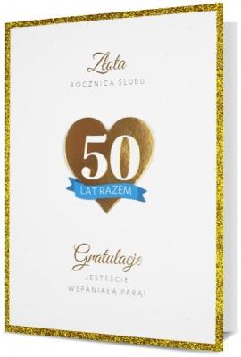 Opakowanie Karnet B6 Rocznica ślubu Złota HM200-2533