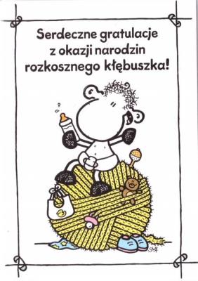 Opakowanie Karnet B6 Sheepworld Narodziny