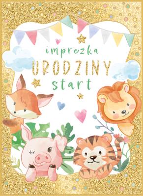 Opakowanie Karnet B6 Urodzinowe zwierzaki