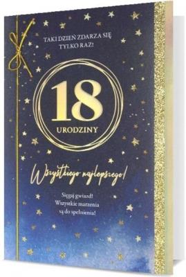 Opakowanie Karnet B6 Urodziny 18