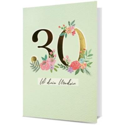 Opakowanie Karnet B6 Urodziny 30