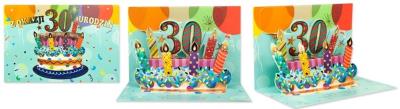 Opakowanie Karnet B6 Urodziny 30 HM200