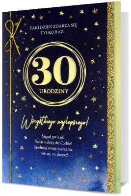 Opakowanie Karnet B6 Urodziny 30