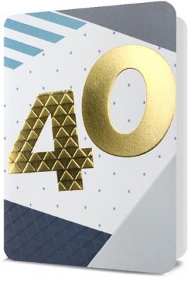 Opakowanie Karnet B6 Urodziny 40