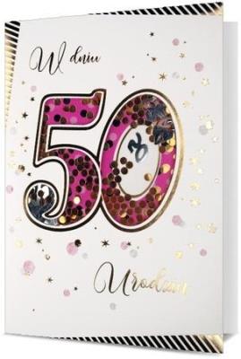 Opakowanie Karnet B6 Urodziny 50