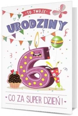 Opakowanie Karnet B6 Urodziny 6 HM200-2604