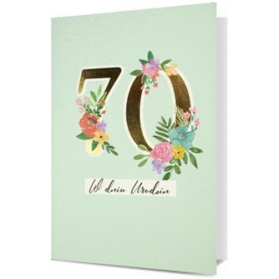Opakowanie Karnet B6 Urodziny 70