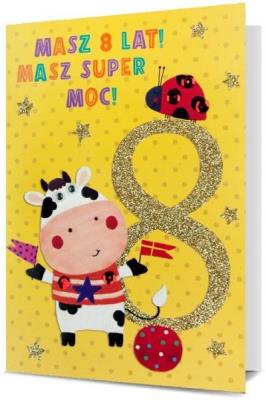 Opakowanie Karnet B6 Urodziny 8