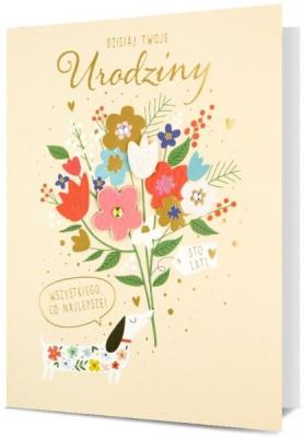Opakowanie Karnet B6 Urodziny