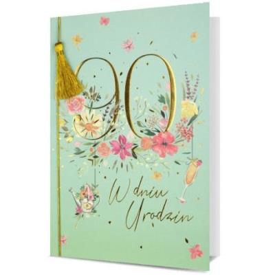 Opakowanie Karnet B6 Urodziny 90