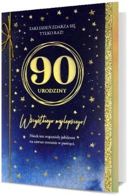 Opakowanie Karnet B6 Urodziny 90