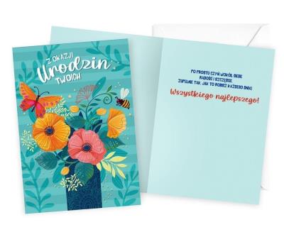 Opakowanie Karnet B6 Urodziny