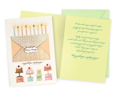 Opakowanie Karnet B6 Urodziny