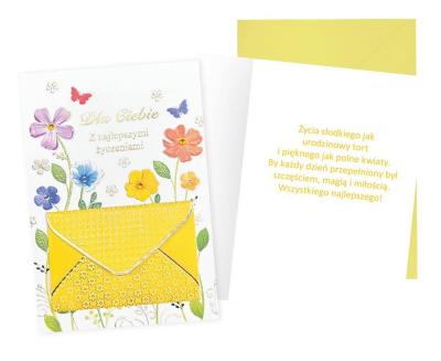 Okładka książki Karnet B6 Urodziny (damskie, kwiaty)