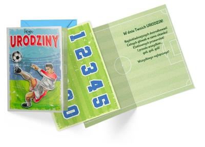 Opakowanie Karnet B6 Urodziny dziecięce (wymienne cyfry)