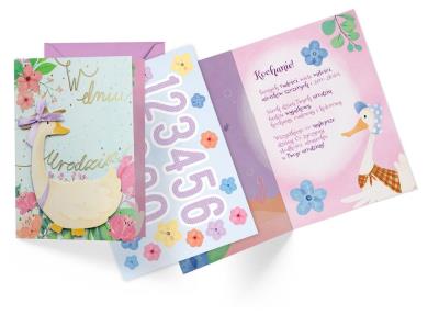 Opakowanie Karnet B6 Urodziny dziecięce (wymienne cyfry)