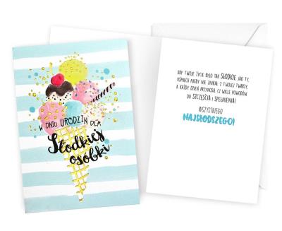 Okładka książki Karnet B6 Urodziny lody