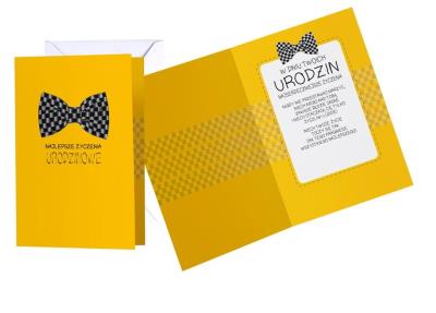 Opakowanie Karnet B6 Urodziny mucha