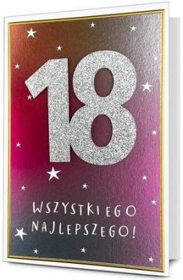 Opakowanie Karnet B6 Urodziny Osiemnastka