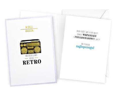 Okładka książki Karnet B6 Urodziny retro