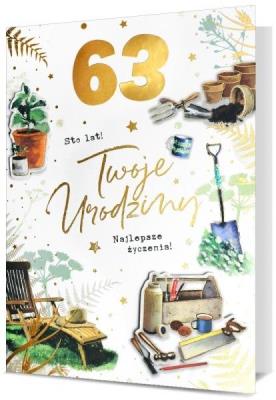 Opakowanie Karnet B6 Urodziny (wymienne cyfry)