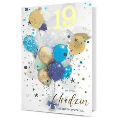 Opakowanie Karnet B6 Urodziny (wymienne cyfry)