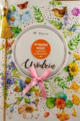 Opakowanie Karnet B6 Urodziny (wymienne cyfry)