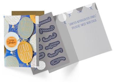 Opakowanie Karnet B6 Urodziny (wymienne cyfry)