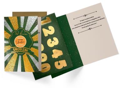 Opakowanie Karnet B6 Urodziny (wymienne cyfry)